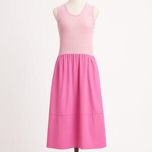 Free People Drops Of Venus Midi Dress Pink Size Large Vacation Spring Summer NWT